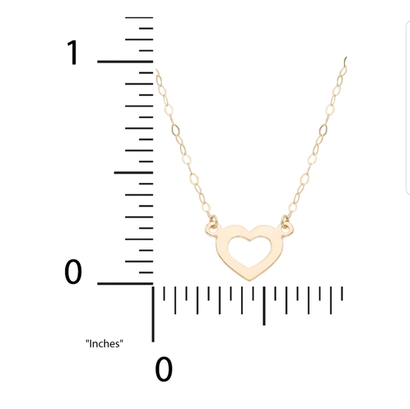 **LAST 1** ♡New 14K Solid Gold Heart Necklace♡ - Picture 3 of 5
